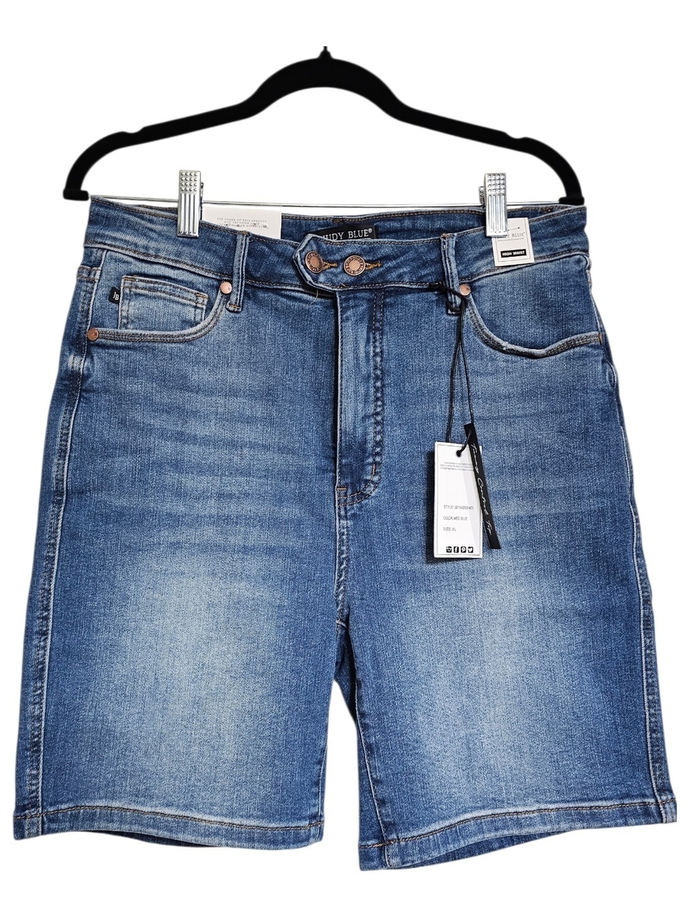 Judy Blue Denim High-Rise XL Jeans - Medium Blue Wash